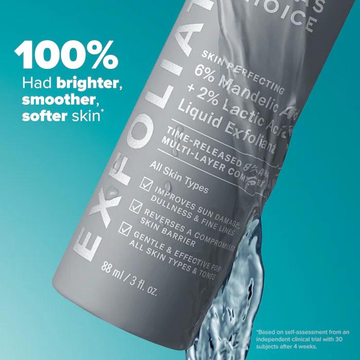 Paula's Choice  6% Mandelic Acid + 2% Lactic Acid AHA Liquid Exfoliant for Dark Spots, Textured Skin