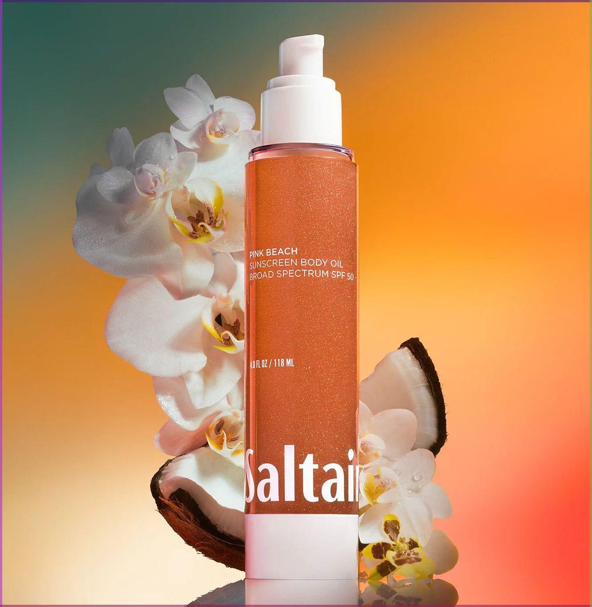 SALTAIR PINK BEACH SUNSCREEN BODY OIL SPF 50