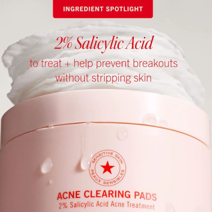 First Aid Beauty Acne Clearing Pads - 2% Salicylic Acid Acne Treatment