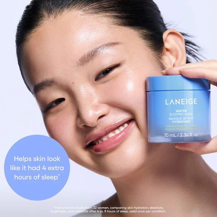 LANEIGE Water Sleeping Mask for Moisture Barrier Support with Niacinamide & Squalane
